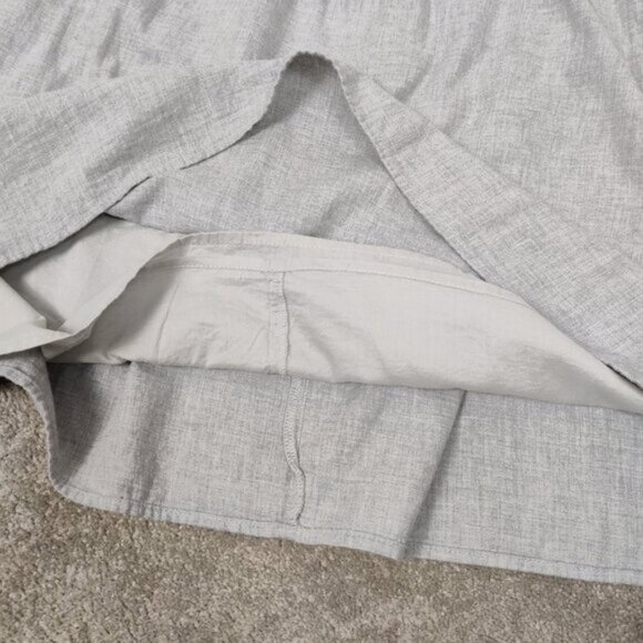 Old Navy Women's Midi Dress Sz L Gray Cotton Embroidery Lined Resortwear Outdoor - Picture 6 of 10